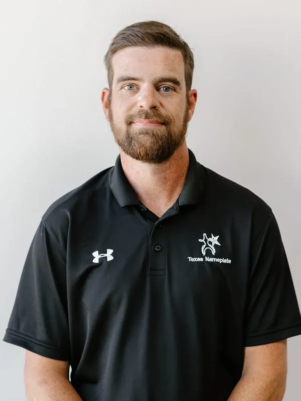 Ross Brand, Production Manager at Texas Nameplate Co.